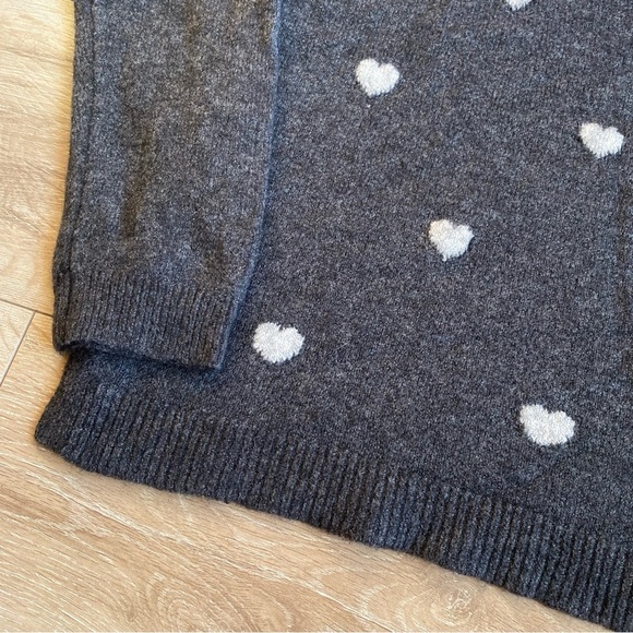 Cynthia Rowley sweater hearts soft wool blend sweater XL - Picture 7 of 10